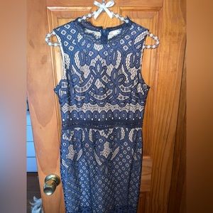 Dark blue lace dress